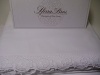 Sferra 400 TC White 100% Egyptian Cotton Percale QUEEN (4) Piece Sheet Set Made in Italy