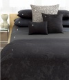Calvin Klein Gardenia Collection Crepe Pleat 18 Square Decorative Pillow