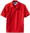 Tommy Hilfiger Little Boys' Short Sleeve Ivy Polo Shirt,  Regal Red, 4