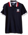Tommy Hilfiger Boys' Short Sleeve Matt Polo Shirt, Master Navy, 5 Regular