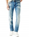 GUESS Men's Regular Straight Jeans in Horizon Rebel Wash