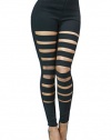 Womens Sexy Trendy High Waisted Skinny Jeans with Cut Outs and Back Pockets