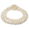 HinsonGayle AAA Handpicked 7-7.5mm Ultra-Luster White Oval Freshwater Cultured Pearl Rope 65 Strand