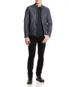Vince Camuto Men's Quilted Moto Leather Jacket