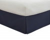 Lux Hotel Basic Microfiber 14-Inch Bed Skirt, Twin, Navy