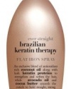 OGX Ever Straight Brazilian Keratin Therapy Flat Iron Spray (6 Ounce)