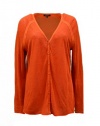 LAFAYETTE 148 Womens Linen Blend Cardigan Sweater Top Sz XL Orange 220197LR