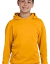 Jerzees Youth NuBlend Hooded Pullover Sweatshirt, Gold, Small