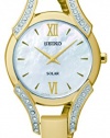 Seiko Women's SUP216 Swarovski Crystal-Accented Stainless Steel Bangle Watch