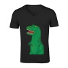 Likeu T Rex Funny Men V Neck Customized T Shirt