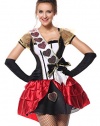 Luruiya Women's Deluxe Queen of Hearts Fairy Tale Costume