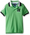 Tommy Hilfiger Big Boys' Matt Polo Shirt, Go Green, 3T
