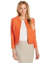 Anne Klein Women's Collarless Tweed Jacket