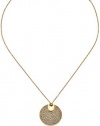 Michael Kors Gold-Tone Disc Pendant Necklace