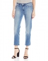 Calvin Klein Jeans Women's Cropped Straight Jean in Authentic Blue