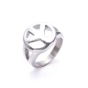 Men's 316L Stainless Steel Tree Of Peace Ring Silver Gothic Vintage Biker