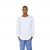 Pizoff Mens Unisex Side Split Big Drop Tail Long Sleeve Jersey Sweat Top T Shirt