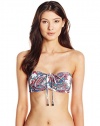 Shoshanna Women's Capri Paisley Cinched Bandeau Bikini Top