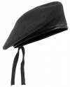 Military Outdoor Clothing Never Issued Black Wool Army Beret