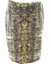 Kasper Women's Petite Snakeskin Straight Pencil Skirt