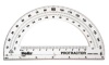 Helix 180 Degree Standard Protractor, 6-Inch, Clear (18801)