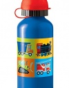 Crocodile Creek Eco Kids Blue Vehicle Stainless Steel Drinking Water Bottle 7 Toy