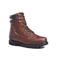 KINGSHOW Men's 1312 7 Premium Full-Grain Leather Plain Rubber Sole Soft Toe Work Boots