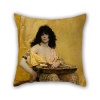 Beautifulseason Throw Pillow Covers 18 X 18 Inches / 45 By 45 Cm(double Sides) Nice Choice For Indoor,girls,outdoor,bar Seat,bench,christmas Oil Painting Henri Regnault (French, Paris 1843â€?871 Bu