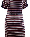 Ralph Lauren Women's Plus Short-Sleeve Striped-Print Dress