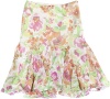 Lauren Jean Co. Women's Floral Print Chiffon Godet Drop Waist Skirt