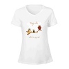 Keep Calm And Be A Wise Owl Prints Women's V Neck T Shirts
