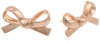 kate spade new york Skinny Minni Rose Gold Colored Bow Stud Earrings
