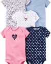 Carter's Baby Girls Multi-Pack Bodysuits 126g330, Assorted, 18 Months