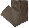 Dockers Men's Big and Tall Signature Khaki Flat Front Pant, Dark Pebble/Stretch, 48x30