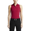 NIKE Womens Victory Block Racerback Sleeveless Golf Polo, Red, Med, 640370 671