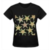 Starfish Flowers Off White Crew Neck Tee Shirts Women