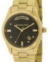 Michael Kors Colette Black Dial Gold-plated Ladies Watch MK6070