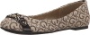 G by GUESS Women's Flynn 2 Taupe/Espresso Flat 7.5 M