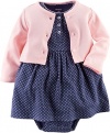 Carter's Baby Girls' 2 Piece Geo Print Dress Set (Baby) - Pink - 3M