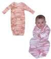 Infant Baby Pink Camo L/S One Piece Sleeper