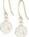 Mizuki Silver and Gold Petite Diamond Evil Eye Earrings