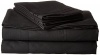 Elegant Comfort ® 1500 Thread Count WRINKLE & FADE RESISTANT 4 pc Sheet set, Deep Pocket Up to 18 - All Size and Colors , Queen Black