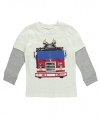 Carter's Little Boys' Toddler Coming Through L/S T-Shirt - ivory, 4t