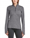 Nike Womens Heathered Long Sleeves Pullover Top Gray M