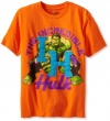 Marvel Boys' Hulk Short Sleeve Applique T-Shirt