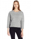 Calvin Klein Jeans Women's Neoprene 3/4 Sleeve Sweatshirt