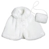 Stylish 18 Inch Doll Coat 2 Pc. Set, High Quality Doll Cape & Muff Fits 18 Inch American Girl Dolls & More! Winter White Faux Fur Doll Capelet & Muff