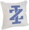 IZOD Vineyard Stripe Pique Knit 16-Inch Square Decorative Pillow, Ceil Blue