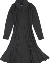 Calvin Klein Plus Size Cowl Neck Sweater Dress Size 1X Black