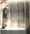 Eforgift 36 Inch By 72 Inch Heavy Duty 15 Gauge 100% EVA 3d Effect Bath Curtain Waterproof Mildew-free Shower Curtain or Liner Stall,Clear